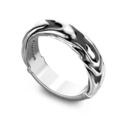 Online Zancan Silver Band Ring. Bagues
