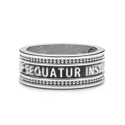 Clearance Zancan Silver Band Ring With Inscription In Latin. Bagues