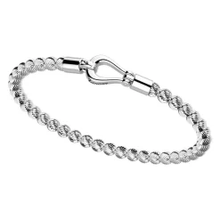 New Zancan Silver Beads Bracelet With Lobster Clasp Closure. Bracelets