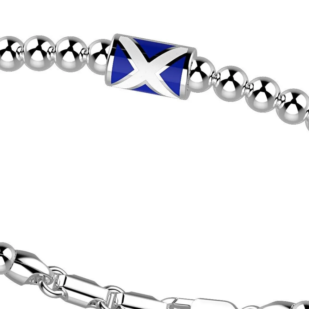 Cheap Zancan Silver Beads Bracelet With Nautical Flag. Bracelets