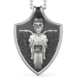 Flash Sale Zancan Silver Biker Necklace. Colliers