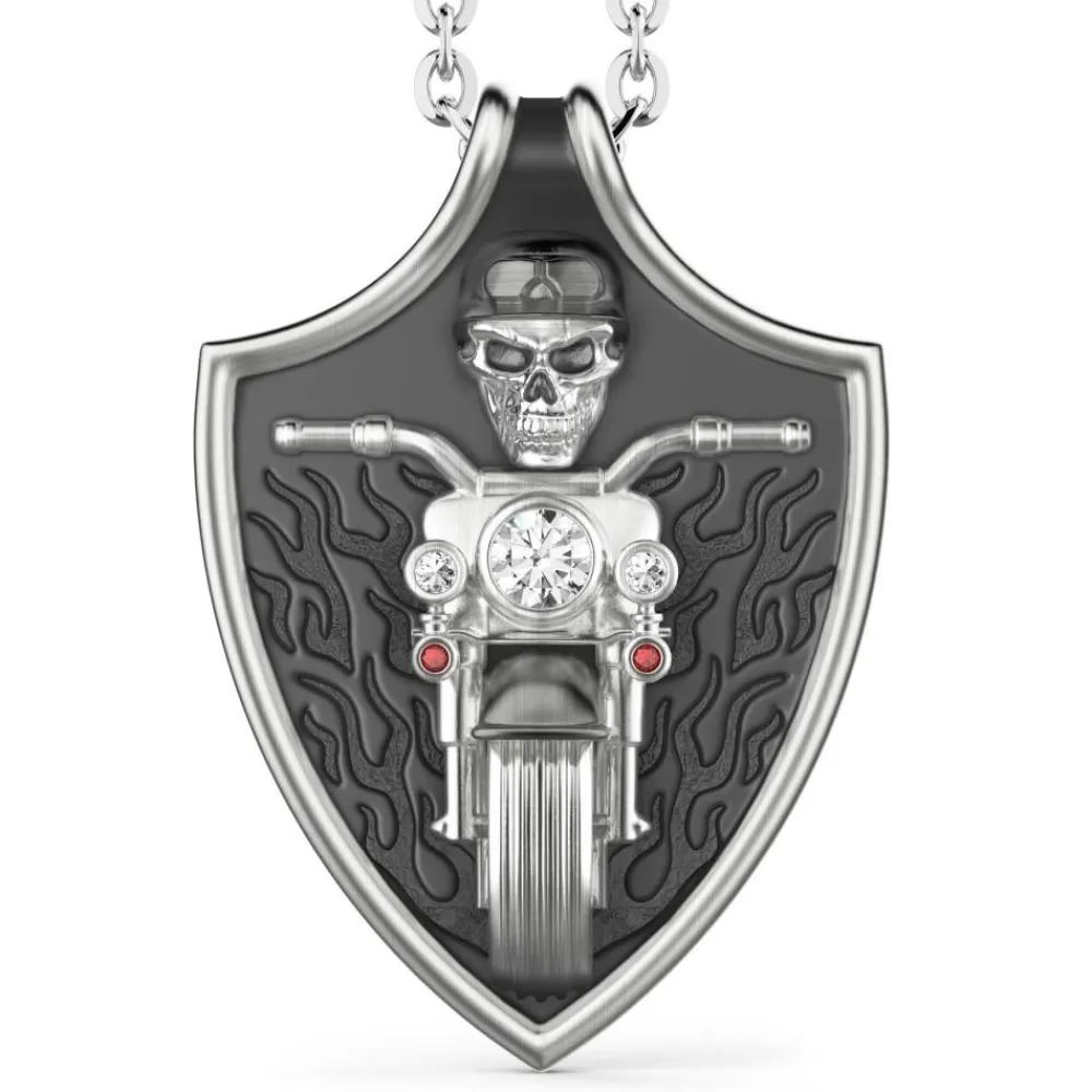 Flash Sale Zancan Silver Biker Necklace. Colliers