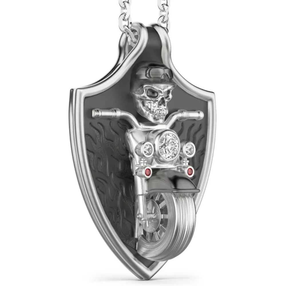 Flash Sale Zancan Silver Biker Necklace. Colliers