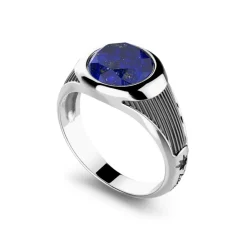 Cheap Zancan Silver Blue Stone Ring. Bagues