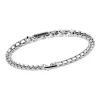 Store Zancan Silver Bracelet With Tag And Black Stones. Bracelets