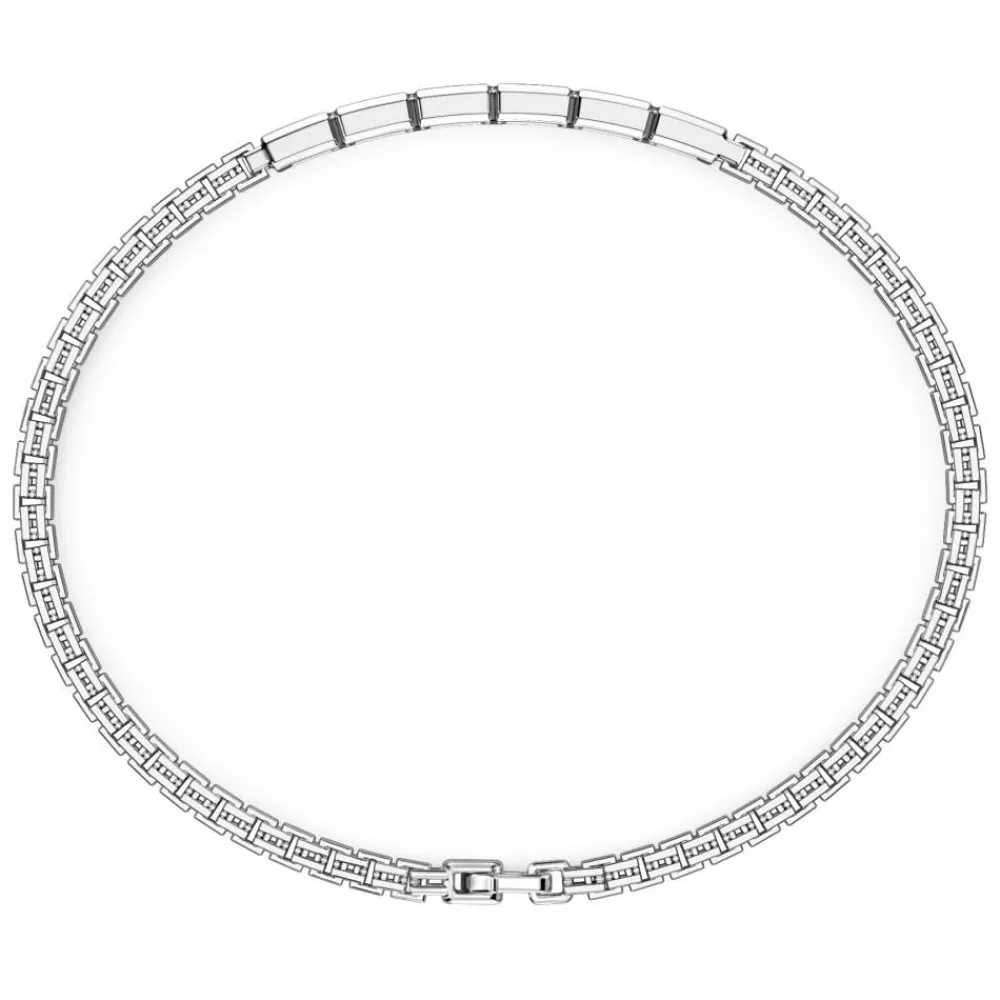 Store Zancan Silver Bracelet With Tag And Black Stones. Bracelets