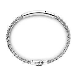 Fashion Zancan Silver Bracelet With Tag And Black Stone. Bracelets