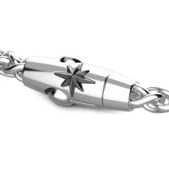 Fashion Zancan Silver Bracelet With Tag And Black Stone. Bracelets