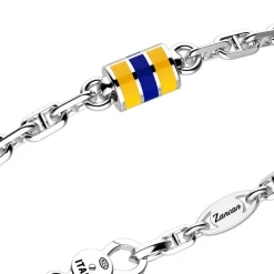 Store Zancan Silver Bracelet With Nautical Flags. Bracelets