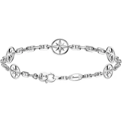 New Zancan Silver Bracelet With Wind Rose. Bracelets