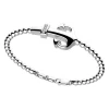 Store Zancan Silver Bracelet With Spheres And Anchor And White Stones. Bracelets