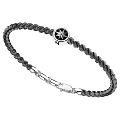 Cheap Zancan Silver Bracelet With Spheres And Wind Rose. Bracelets