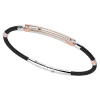 Flash Sale Zancan Silver Bracelet With 18K Gold Inserts And Kevlar. Bracelets
