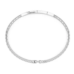 Best Sale Zancan Silver Bracelet With Tag And Black Stones. Bracelets