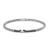 Outlet Zancan Silver Bracelet With Tag And Black Stones Bracelets