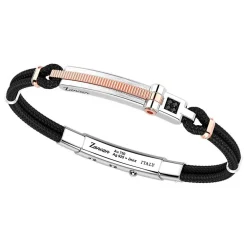 Best Zancan Silver Bracelet With 18K Gold Inserts And Kevlar. Bracelets