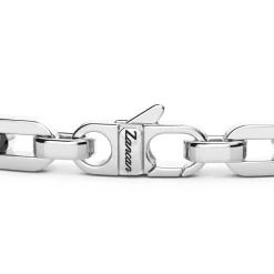 Outlet Zancan Silver Bracelet With Tag And Black Stones. Bracelets