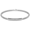 Best Sale Zancan Silver Bracelet With Tag And Black Stones. Bracelets