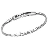 Hot Zancan Silver Bracelet With Tag And Black Stones. Bracelets