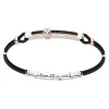 Outlet Zancan Silver Bracelet With 18K Gold Inserts, Stones And Kevlar. Bracelets