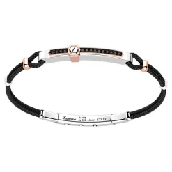 Outlet Zancan Silver Bracelet With 18K Gold Inserts, Stones And Kevlar. Bracelets