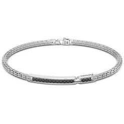 Best Zancan Silver Bracelet With Black Stones. Bracelets