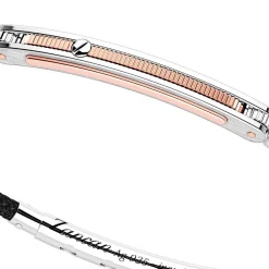 Clearance Zancan Silver Bracelet With 18K Gold Inserts And Kevlar. Bracelets