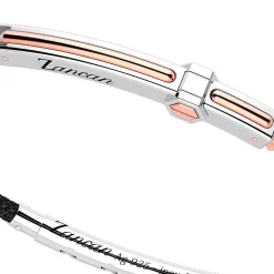 Online Zancan Silver Bracelet With 18K Gold Inserts And Kevlar. Bracelets
