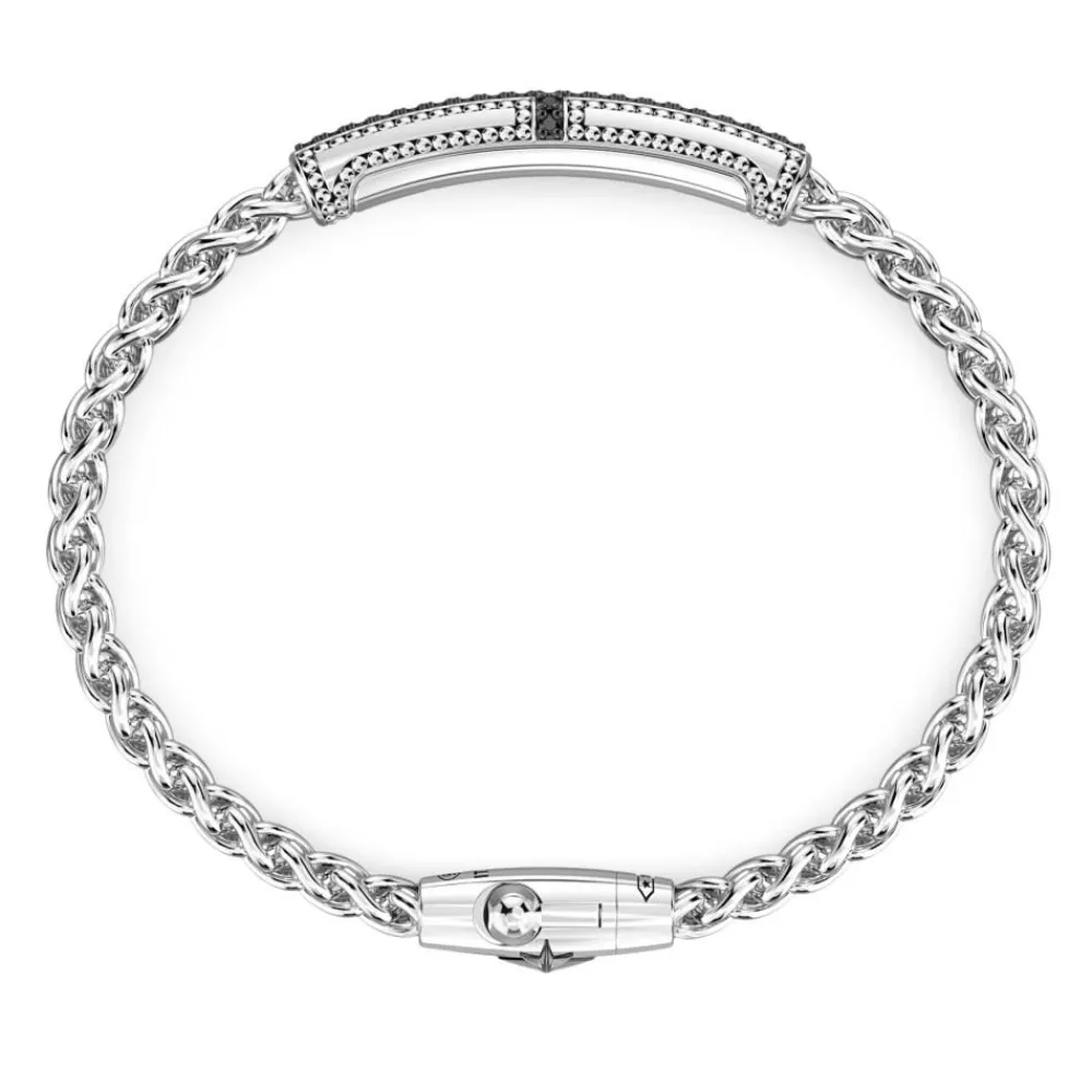 Outlet Zancan Silver Bracelet With Tag And Black Stones. Bracelets
