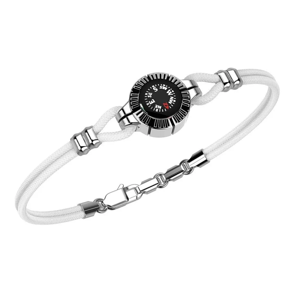 Shop Zancan Silver Bracelet With Compass. Bracelets