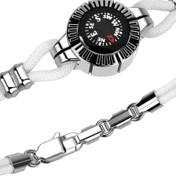 Shop Zancan Silver Bracelet With Compass. Bracelets