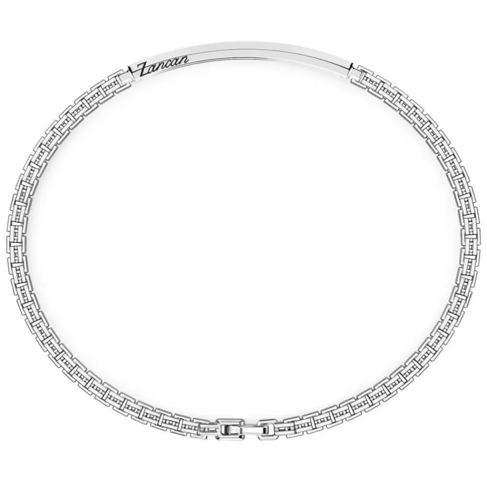 Hot Zancan Silver Bracelet With Black Stones. Bracelets