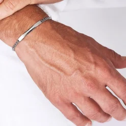 Store Zancan Silver Bracelet With Black Stones Bracelets