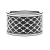 Fashion Zancan Silver Broad Band Ring. Bagues