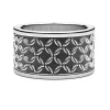 Hot Zancan Silver Broad Band Ring. Bagues