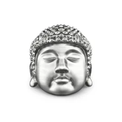 Clearance Zancan Silver Buddha Ring With Vintage Finish. Bagues