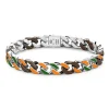 Store Zancan Silver Ceramic Curb Chain Bracelet With Lacquered Links. Bracelets