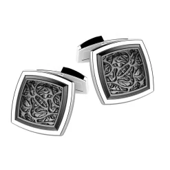 Cheap Zancan Silver Cufflinks. Boutons De Manchette