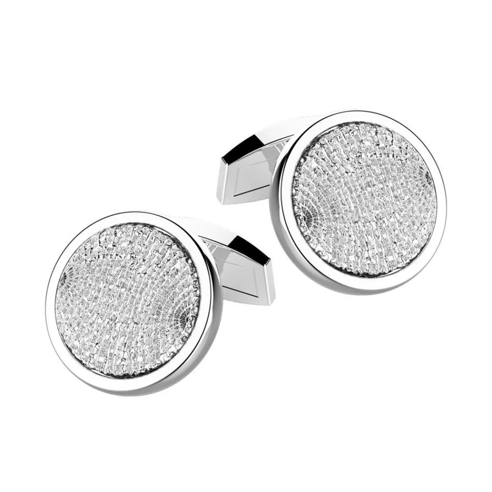 Cheap Zancan Silver Cufflinks. Boutons De Manchette