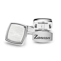 Cheap Zancan Silver Cufflinks With Black Stone. Boutons De Manchette