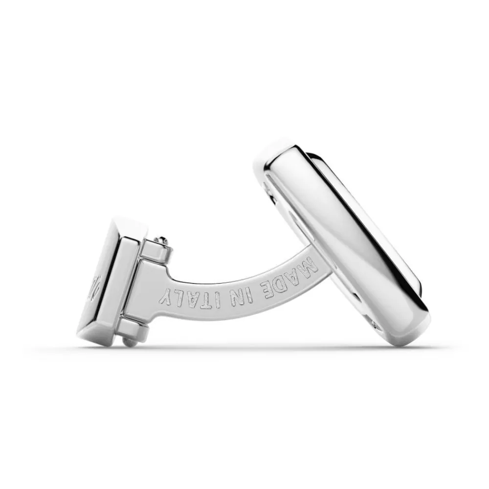 Cheap Zancan Silver Cufflinks With Black Stone. Boutons De Manchette