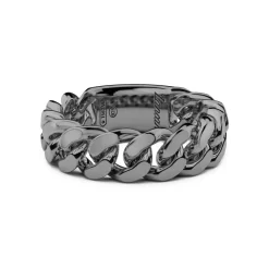 Discount Zancan Silver Curb Chain Ring. Bagues