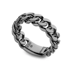 Discount Zancan Silver Curb Chain Ring. Bagues