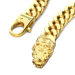 Shop Zancan Silver Curb Chain Bracelet With Crocodile Head Closure. Bracelets