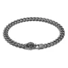 Outlet Zancan Silver Curb Chain Bracelet With Tiger Head Closure. Bracelets