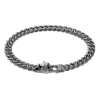 New Zancan Silver Curb Chain Bracelet With Bear Head Closure. Bracelets