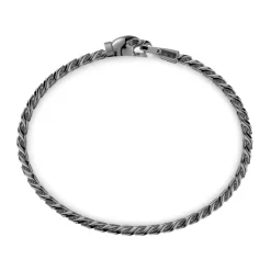 Best Sale Zancan Silver Curb Chain Bracelet With Eagle Head Closure. Bracelets