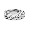 Fashion Zancan Silver Curb Chain Ring. Bagues