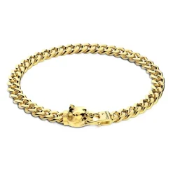 Store Zancan Silver Curb Chain Bracelet With Pit Bull Head Closure. Bracelets