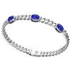Best Sale Zancan Silver Curb Chain Bracelet With Lapis Lazuli Stones. Bracelets